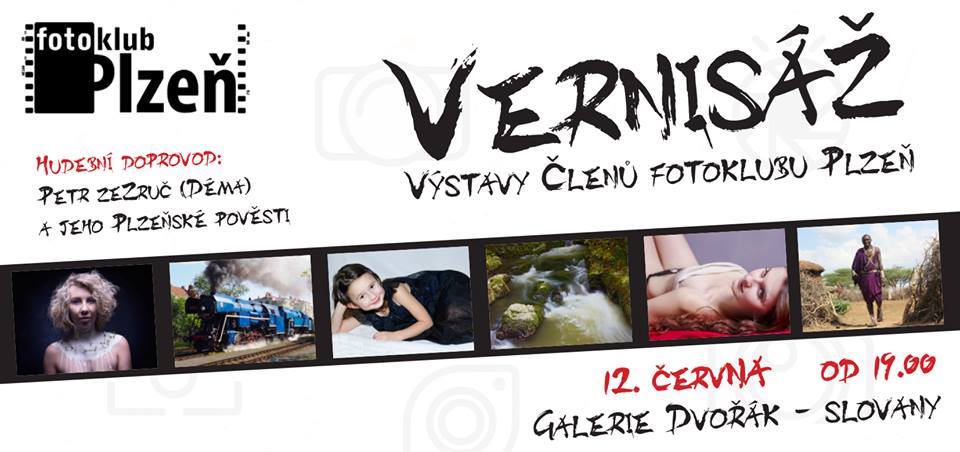 Pozvánka na vernisáž výstavy fotografií členů Fotoklubu Plzeň